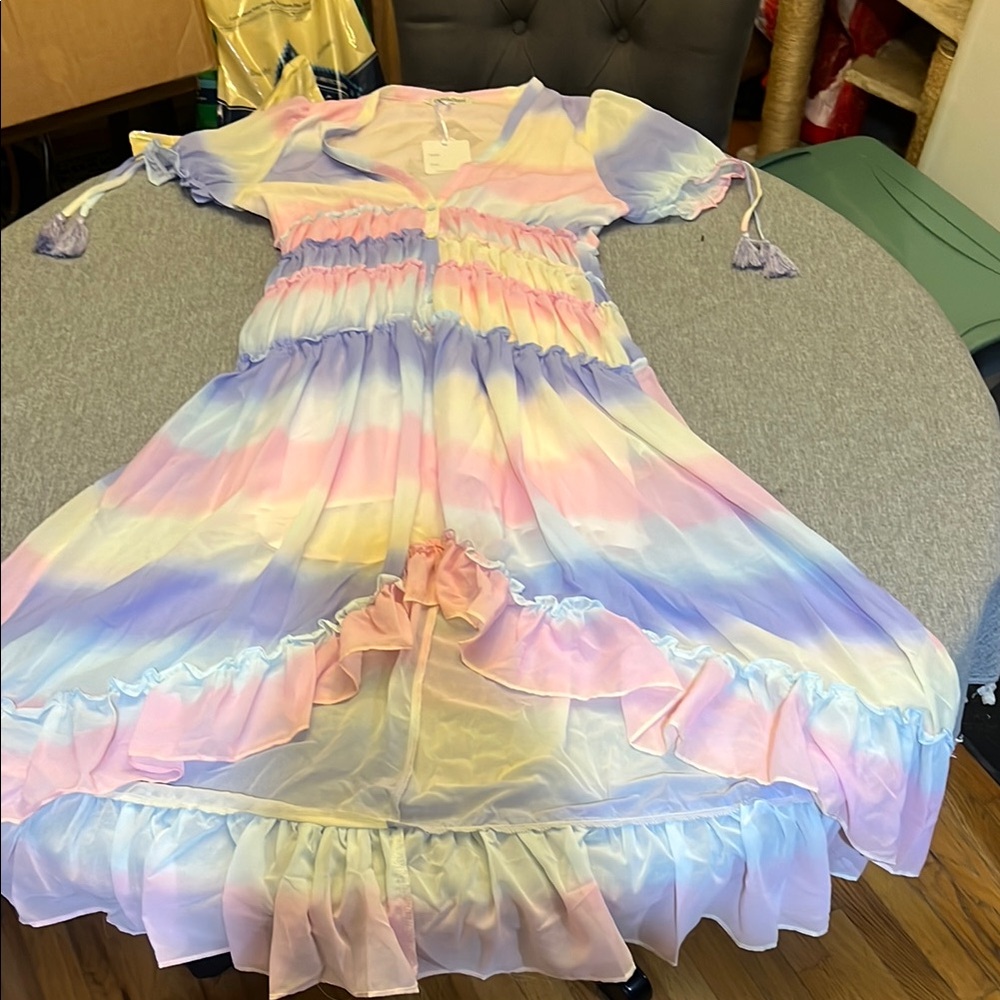 Davi & Dani Pastel Ombre Dress
